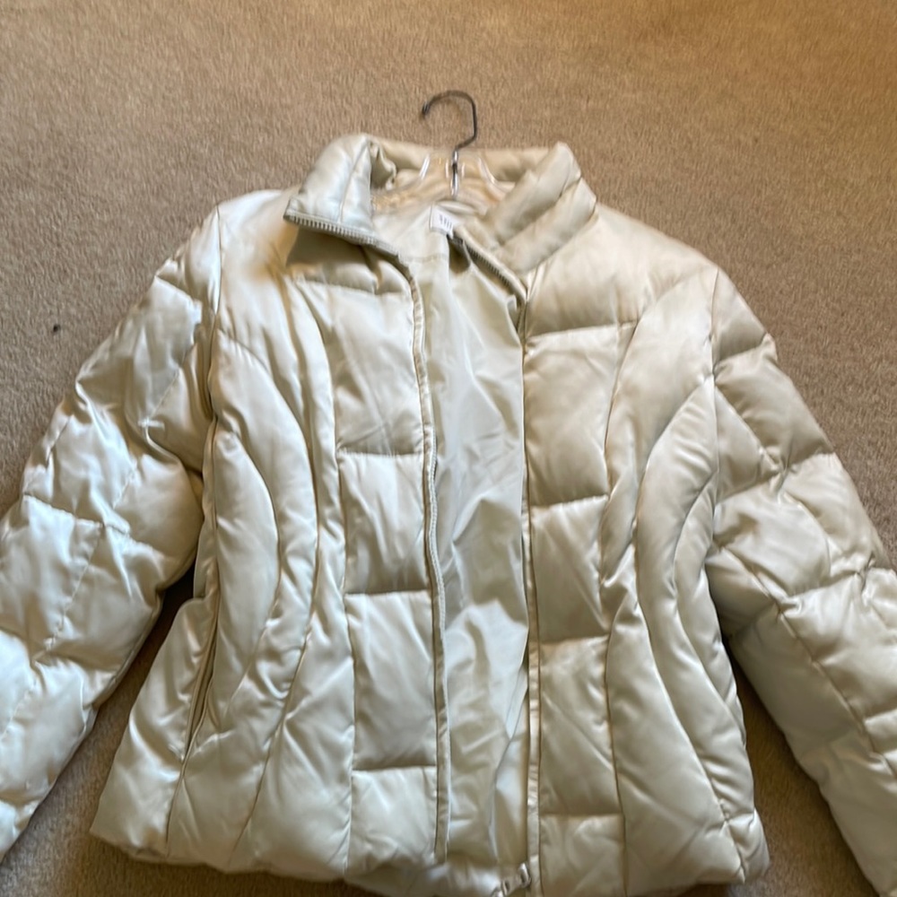 Champagne white winter coat